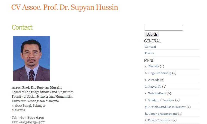 CV Digital – Memapar Profil Diri Anda  Supyan Hussin's Blog